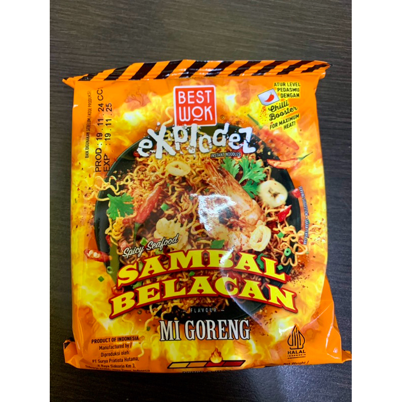 

Best Wok Mie goreng explodez sambal belacan 75gr