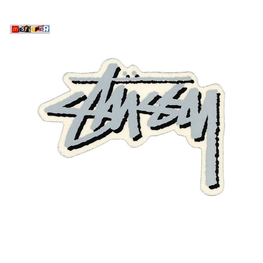 

sticker stussy outline logo diecut stiker