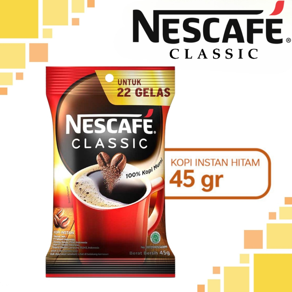 

Nescafe Classic Kopi Instan Kemasan 45g