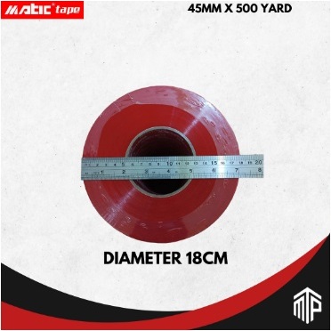 

LAKBAN BLOCK WARNA MERAH 45MM X 500 YARD