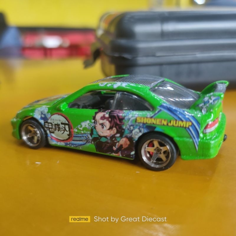 Hot Wheels Civic Si Regurel Custom Tanjiro Kimetsu No Yaiba with Carlomo