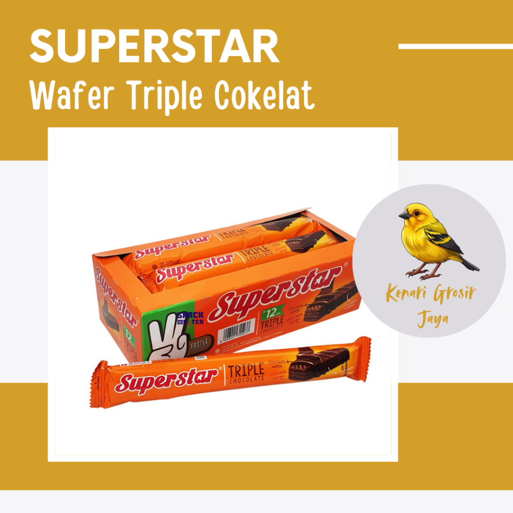 

Superstar Triple Choco Wafer Box 16 Gram x 20 Pcs