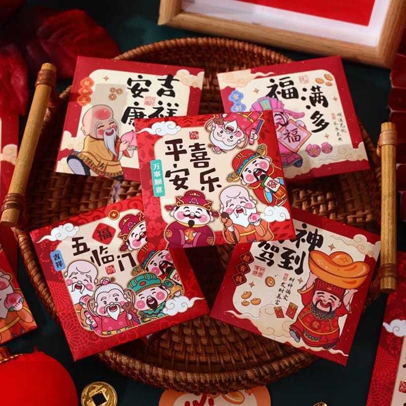 

(6LEMBAR) Amplop Imlek Amplop Cny Amplop Sincia Angpao Imlek 2025