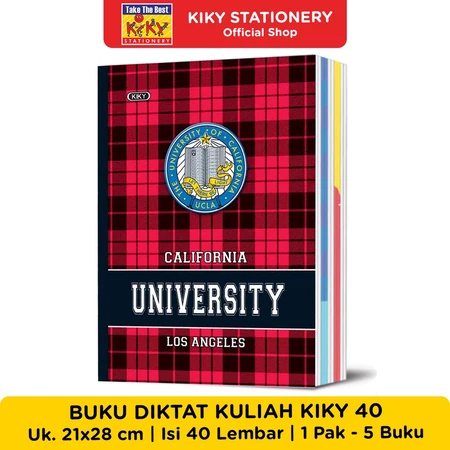 

TBMO KIKY Buku Diktat Kuliah 40 Lembar Uk. 21 x 28 cm - 5 Buku/PACK BUKU DIKTAT KULIAH 40 UNIV ISI 5PCS KIKY