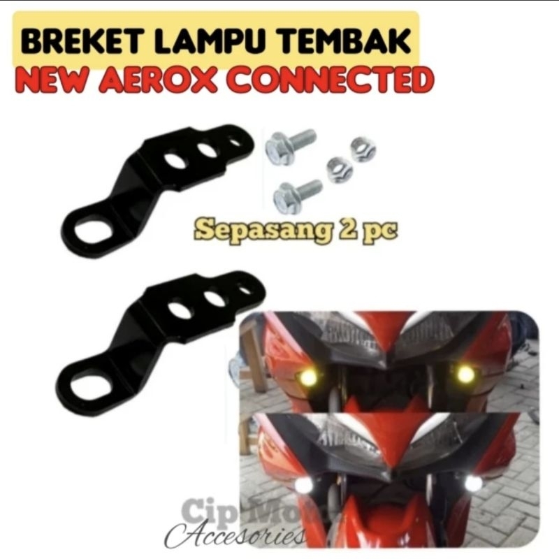 Breket Lampu AEROX CONNECTED Breket Lampu D2 Laser AEROX CONNECTED