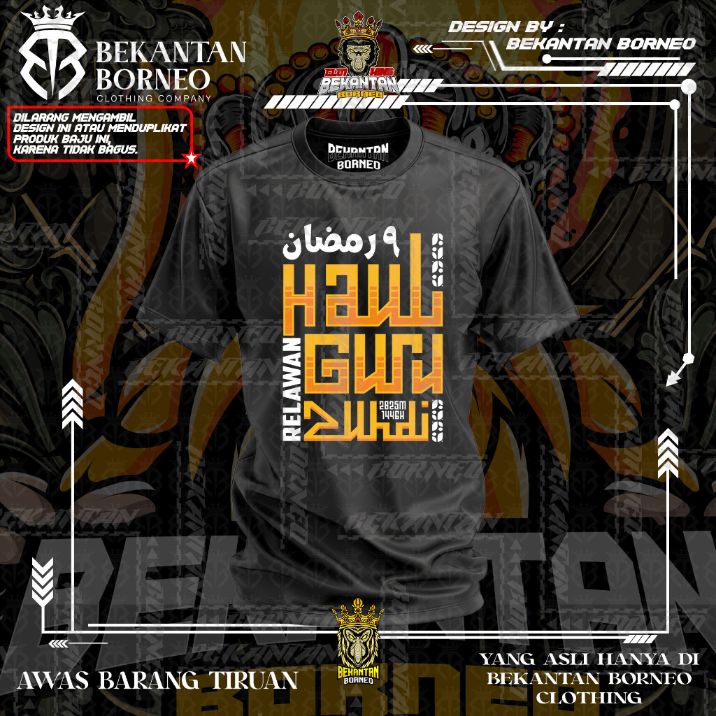 BAJU KAOS RELAWAN DAN JEMAAH HAUL ABAH HAJI / GURU ZUHDI / ABAH GURU ZUHDI KE 5 TANGAN PENDEK