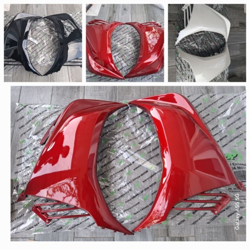 cover bodi depan sayap depan kanan kiri yamaha mx new 135 cc 2011 2013