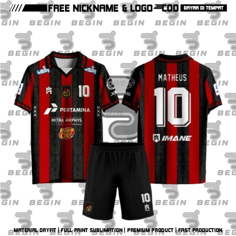 Jersey BlackSteel Home / Jersey Futsal Terbaru PFL 2025 Gratis Pasang Nama & no punggung Full Printi