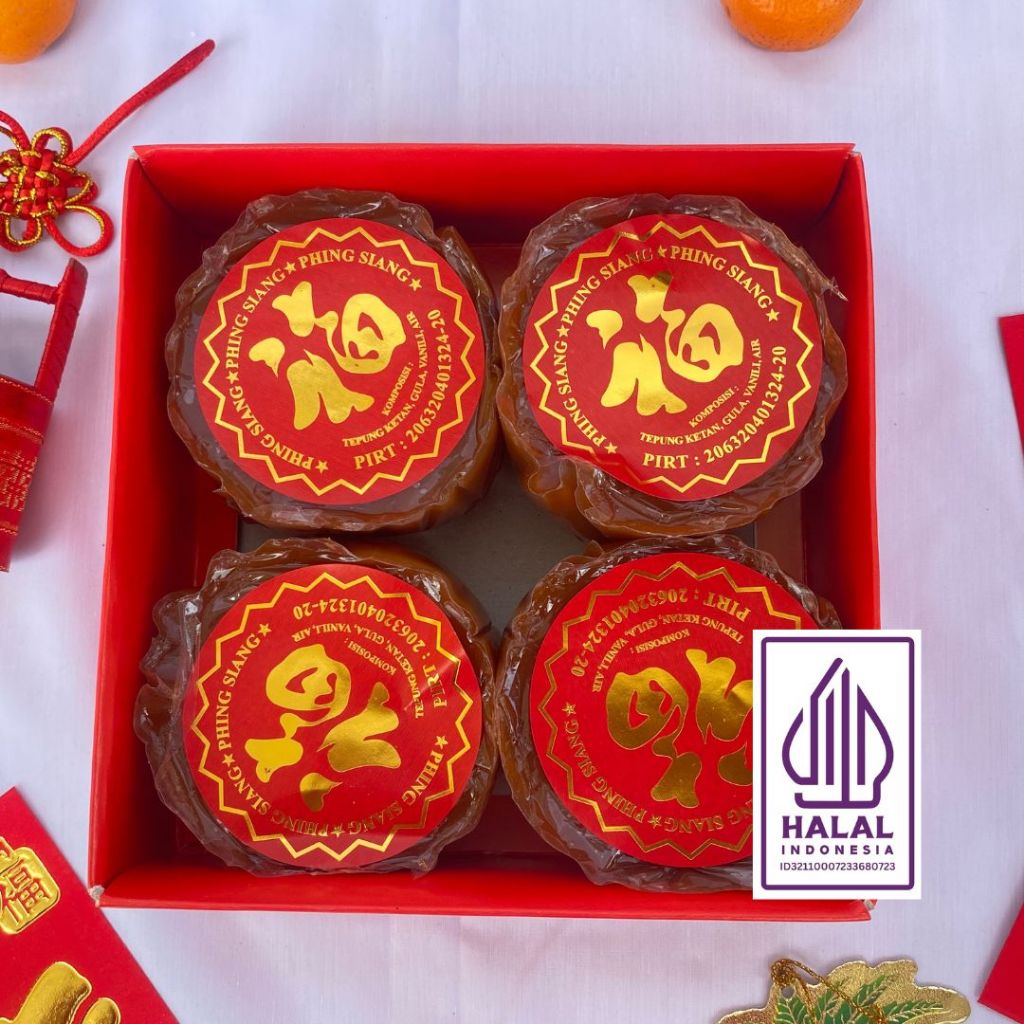 

PHING SIANG Kue Keranjang Special Dodol Imlek isi 4 ada ID HALAL