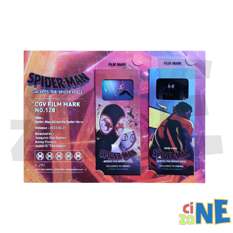 [ READY STOCK ] SPIDERMAN : ACROSS THE SPIDER-VERSE MARVEL FILM MARK COLLECTIBLE TICKET CGV KOREA