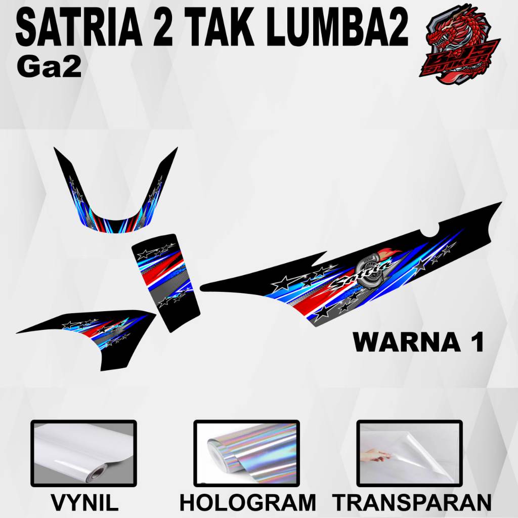 Stiker Satria 2tak Stiker Satria Lumba / Striping Satria 2tak Striping Satria Lumba / Stiker Sticker