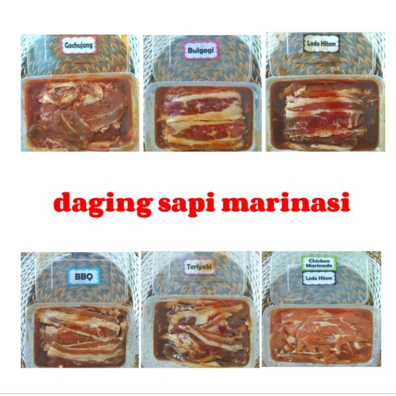 

Beef Slice Marinasi Low Fet Rendah Lemak 500gr