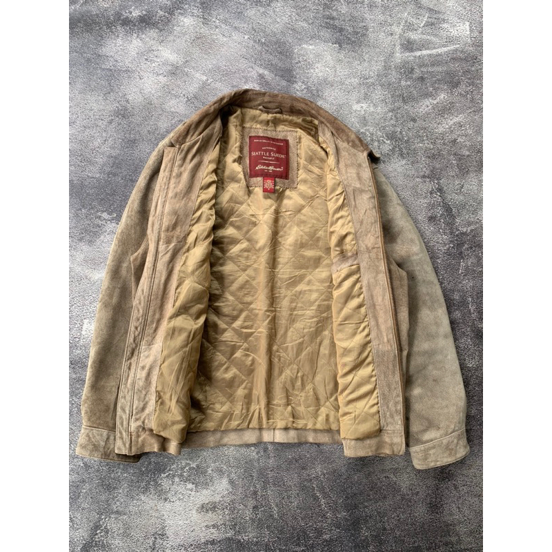 Eddie Bauer Seattle Suede Leather Jacket