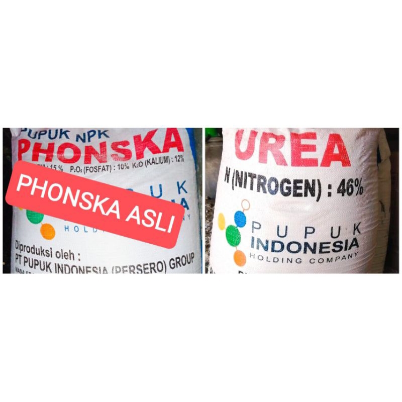 pupuk UREA 5kg, Phonska 5kg packing aman