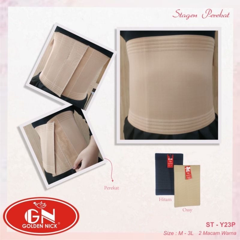 stagen golden nick perekat e korset perut tinggi23 cm