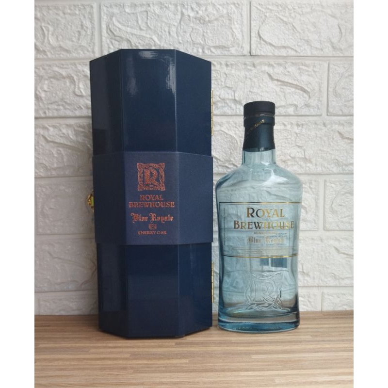 Botol Kosong Royal Brewhouse Blue Royal + Box 700ml
