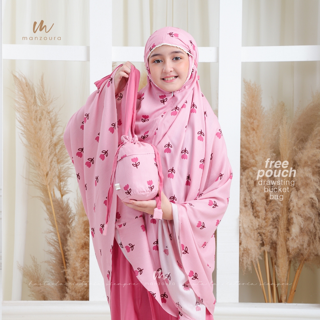 Mukena Anak Perempuan Rayon Premium 2in1 Resleting Mukenah Tanggung TK SD SMP Remaja Dewasa Couple
