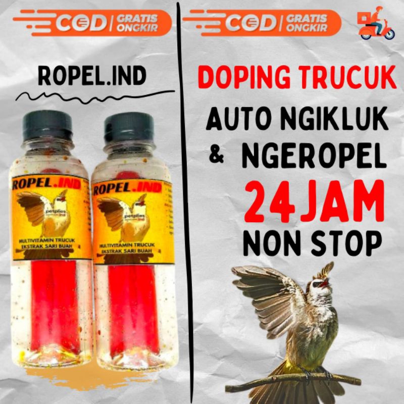 ROPEL IND TRUCUK VITAMIN METABOLISME DOPING BURUNG #PLECI #SOGON #KOLIBRI #KONIN #CUCAK IJO #CUCAK J
