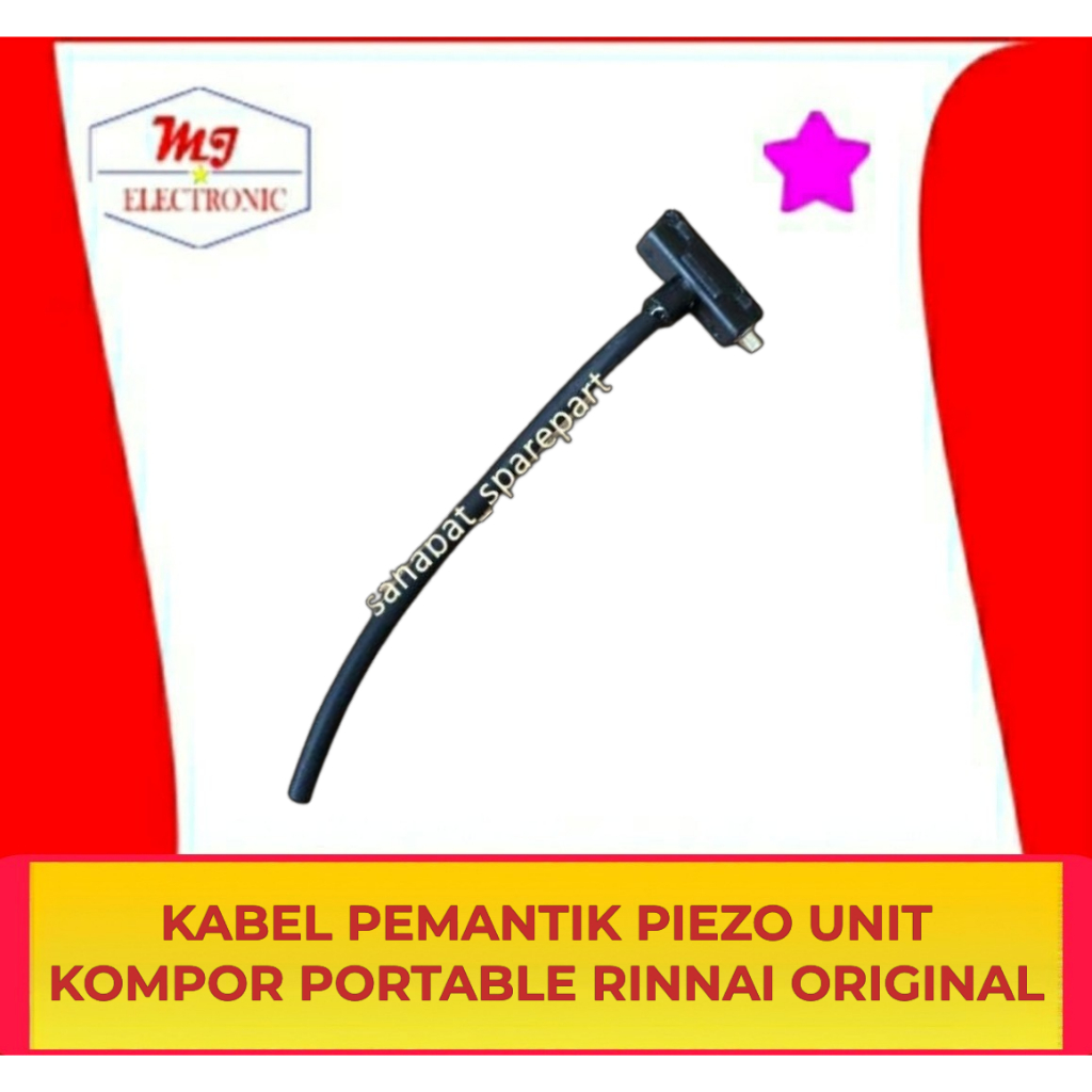 Piezo Unit Kabel Pemantik Magnet Kabel Pemicu Percikan Api Kompor Portable Merk RInnai Original