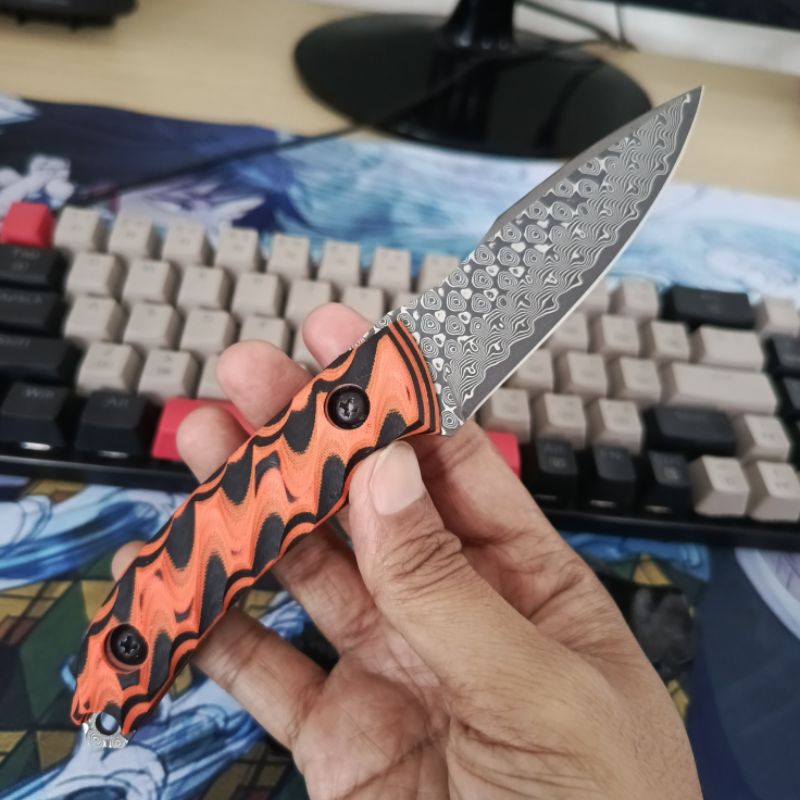 Pisau Custom Damaskus Damascus VG10