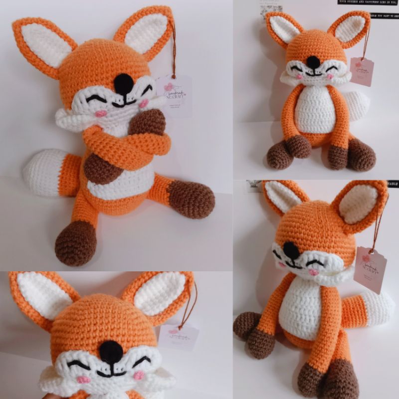 Boneka Rajut Fox / Amigurumi Fox / Boneka Anak-anak/ Boneka photoshoot