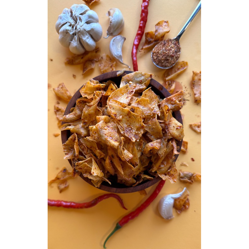 

Keripik Singkong Galak asin gurih pedas kriwil 250gr