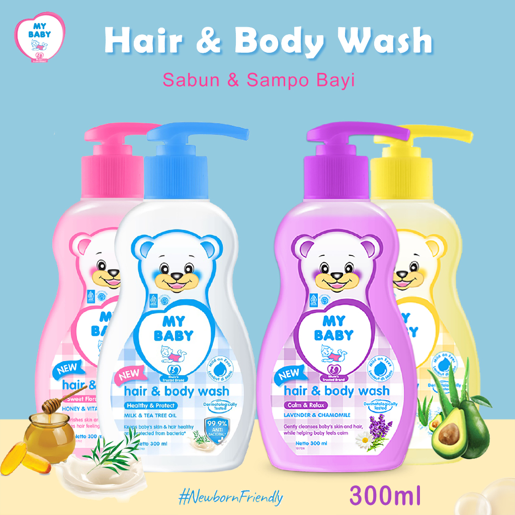 MY BABY HAIR BODY WASH BOTOL  PUMP