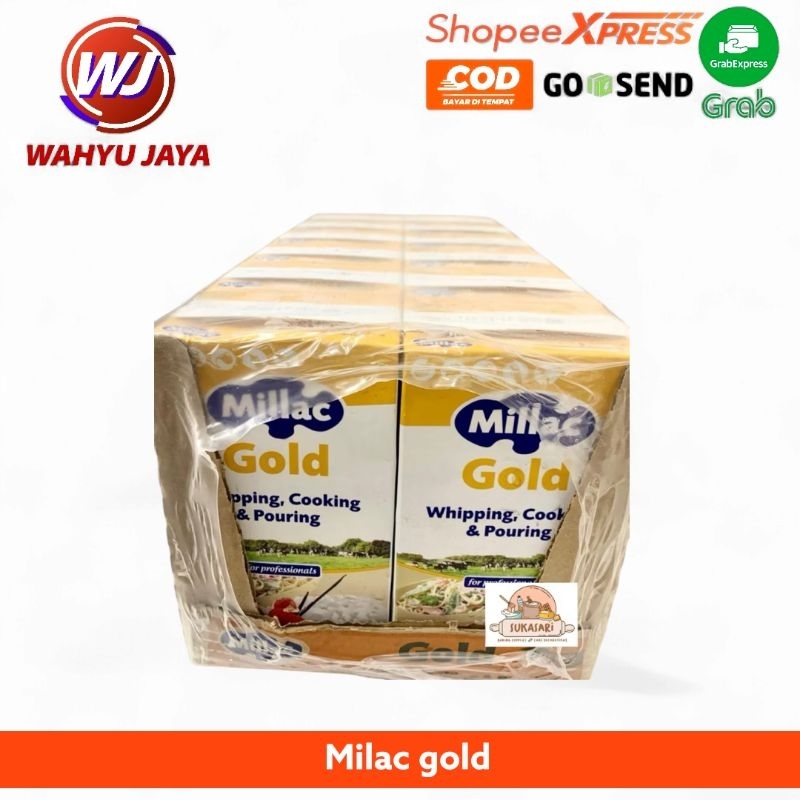 

Milac gold whipping cream 1 liter Dus @12