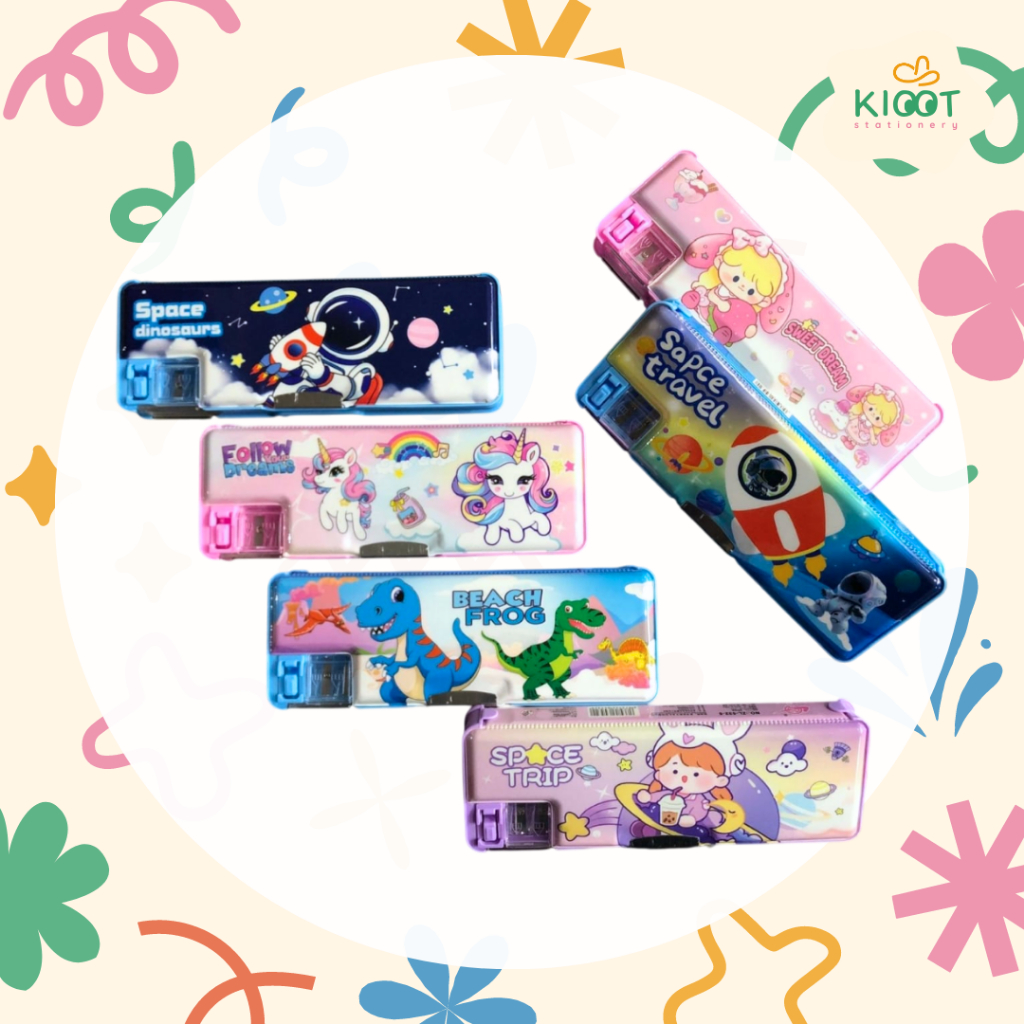 

Kioot - Tempat Pensil Magnet Kotak Pensil Alat Tulis Anak Sekolah Karakter Lucu Warna ZL 532-5