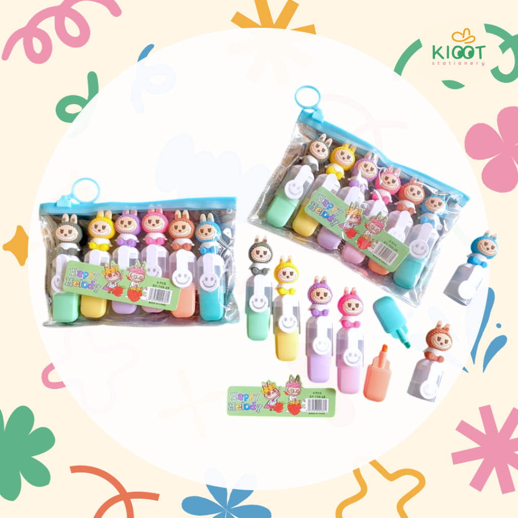 

Kioot - Stabilo Set Labubu 6 Warna / Highlighter Pastel / Penanda Berwarna / Spidol Mewarnai 709-28