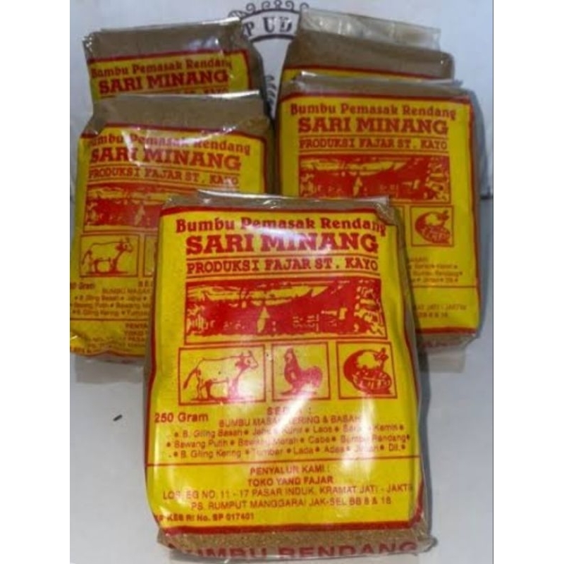 

bumbu sari Minang rendang