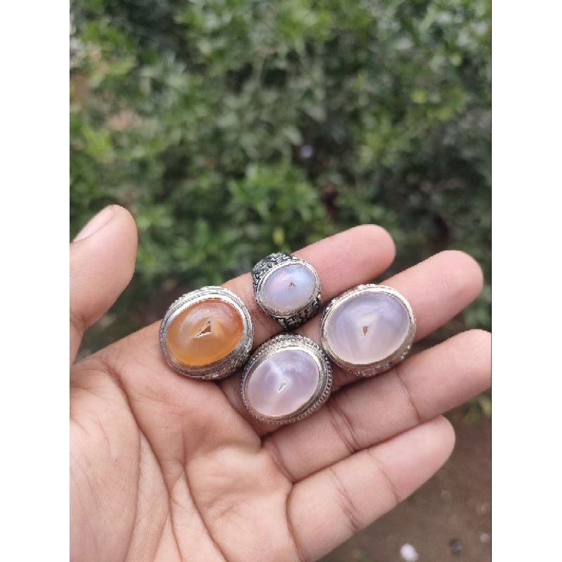 batu akik combong sehelay rambut