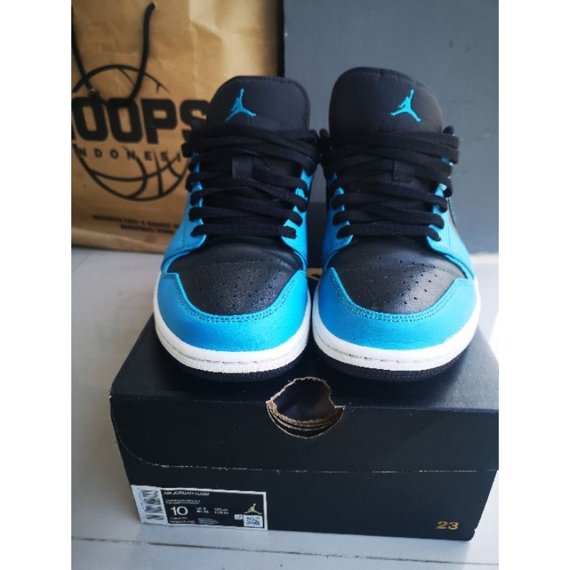 Sepatu Nike Air Jordan 1 low laser blue Original