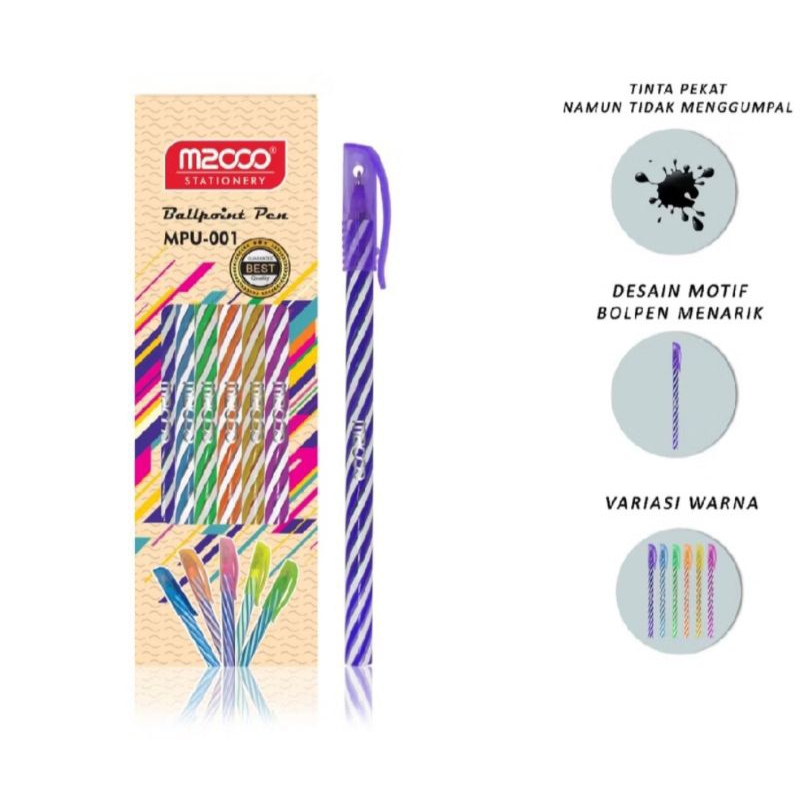 

Pulpen motif ulir MPU-001 12pc