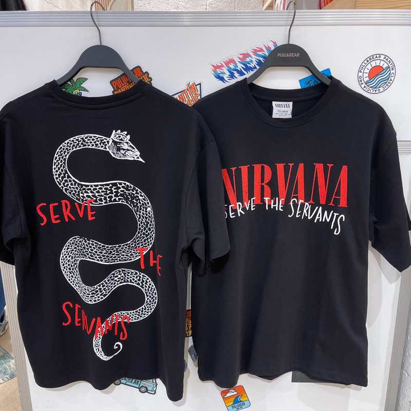 Kaus T-shirt NIRVANA PULL&BEAR MEN jastip (jasa titip)