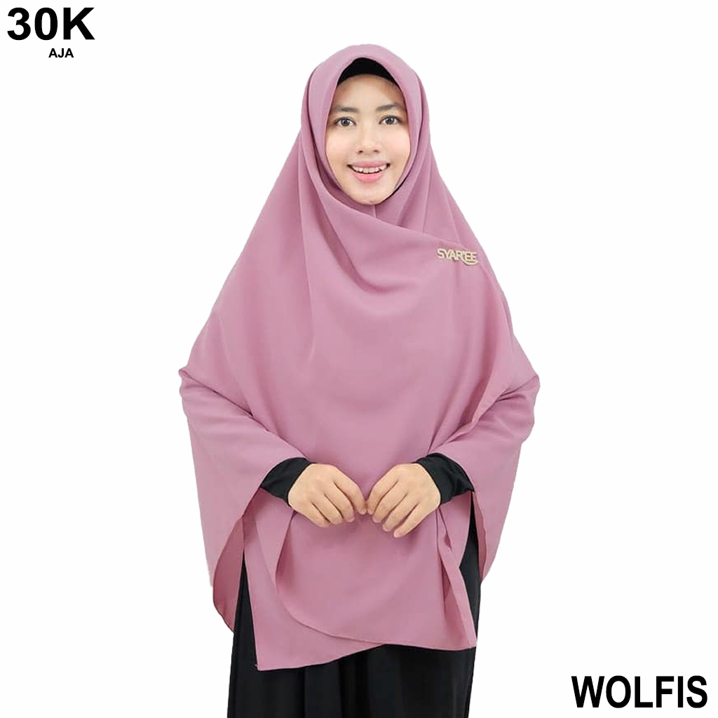 HIJAB SEGI EMPAT 150 X 150 CM / SEGI EMPAT SYARI 150 - WOLFIS PREMIUM