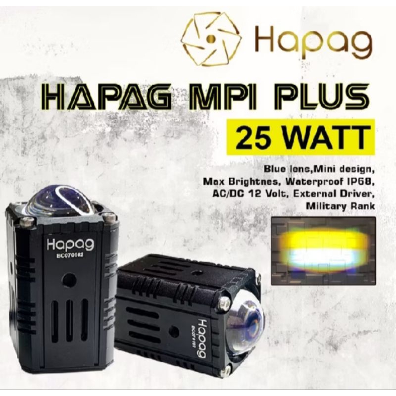 Lampu Tembak Mini Laser HAPAG MP1 PLUS 25 Watt  Merk Hapag