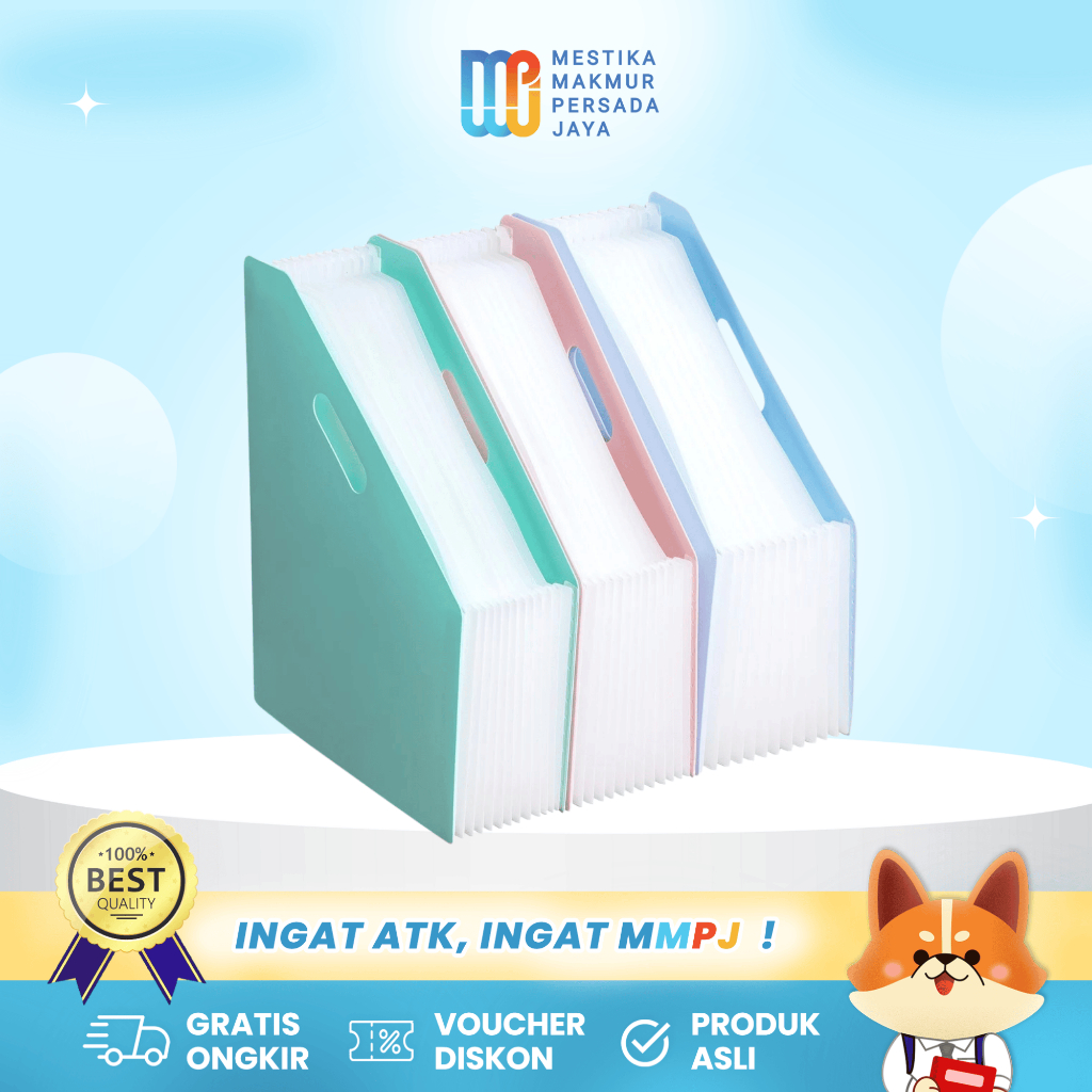 

Deli Standing File Organizer A4 100% Bahan Import - Tempat Penyimpanan Berkas Dokumen Surat EB41102
