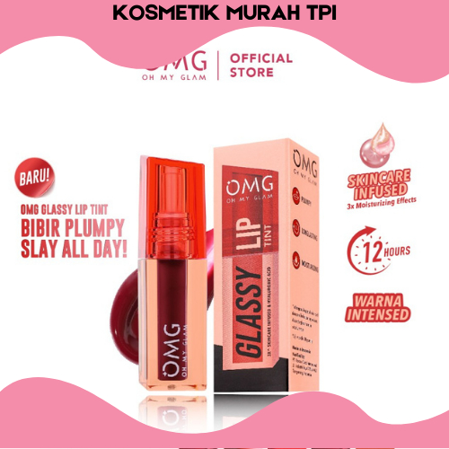 #KOSMETIKMURAHTPI# OMG Oh My Glam Glassy Lip Tint #OMG #LIPGLOSS #GLASSYLIP #LIPTINT