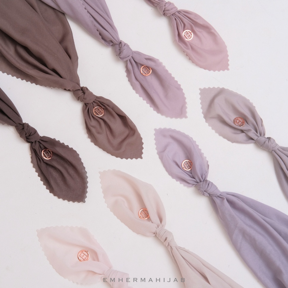22 New Stock Emhermahijab  HARA Voal Premium Plain 12x12 cm Hijab Voal Basic Segi empat Polos cut