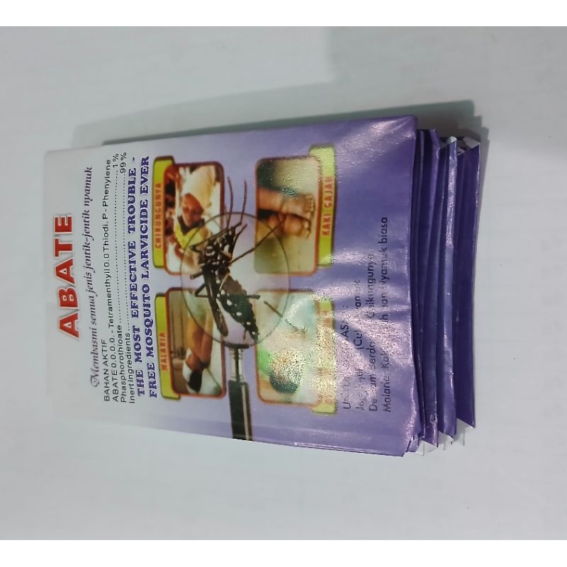 ABATE 10 SACHET PEMBASMI JENTIK NYAMUK DEMAM BERDARAH JENTIK NYAMUK MALARIA JENTIK NYAMUK KAKI GAJAH