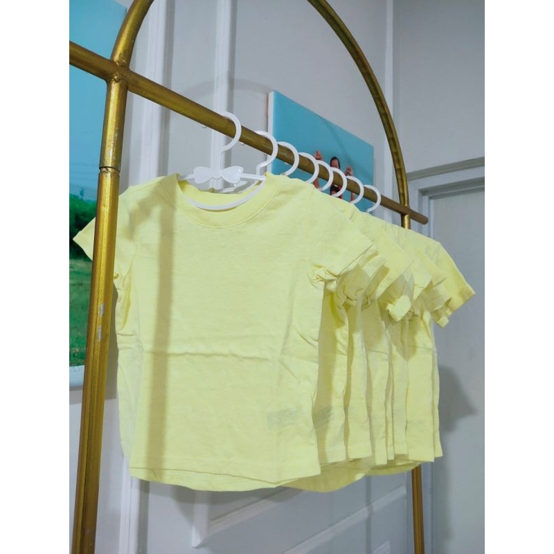 Kaos Anak Polos Cat & Jack warna kuning