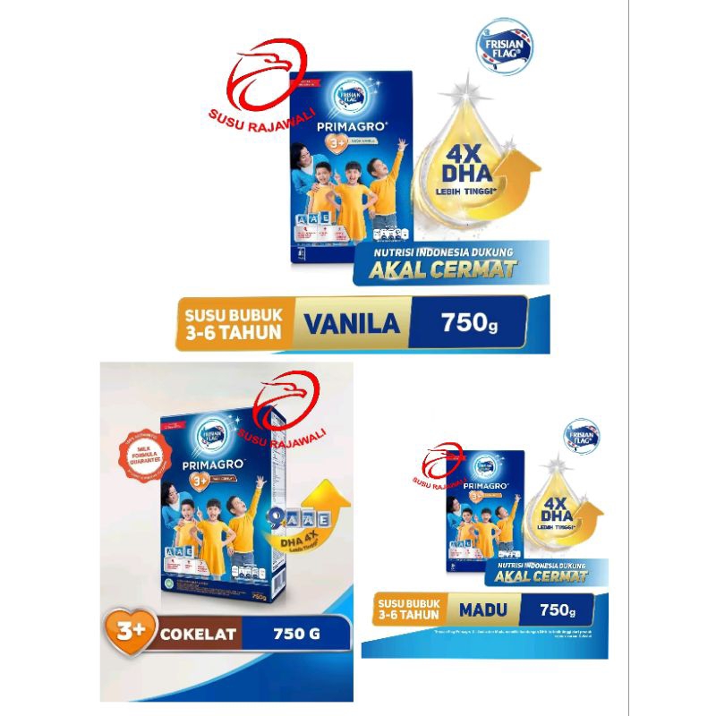 

Frisian Flag Primagro 3+ Vanila Madu Coklat 750gr (Susu Bendera)