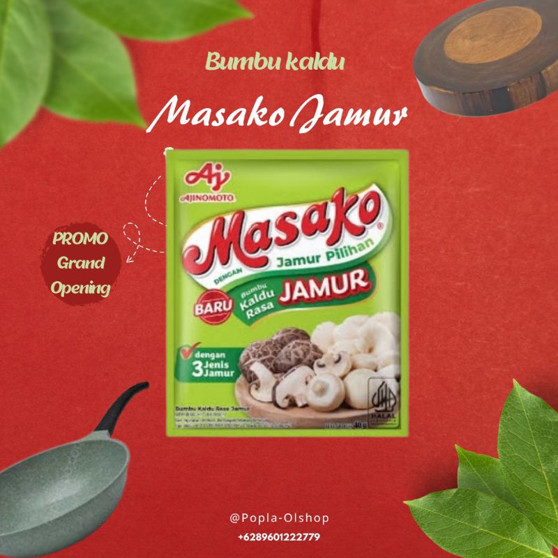 

1 renceng masako kaldu jamur 10 gram