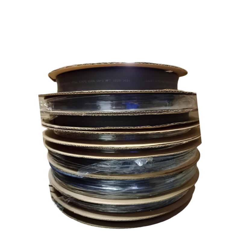 SELANG ISOLASI BAKAR HEAT SHRINK TUBE/TUBING SELONSONG KABEL HARGA PER 1 ROL TUBING