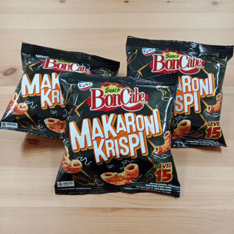 

KOBE BONCABE MAKARONI KRISPI LEVEL 15 berat 27gr