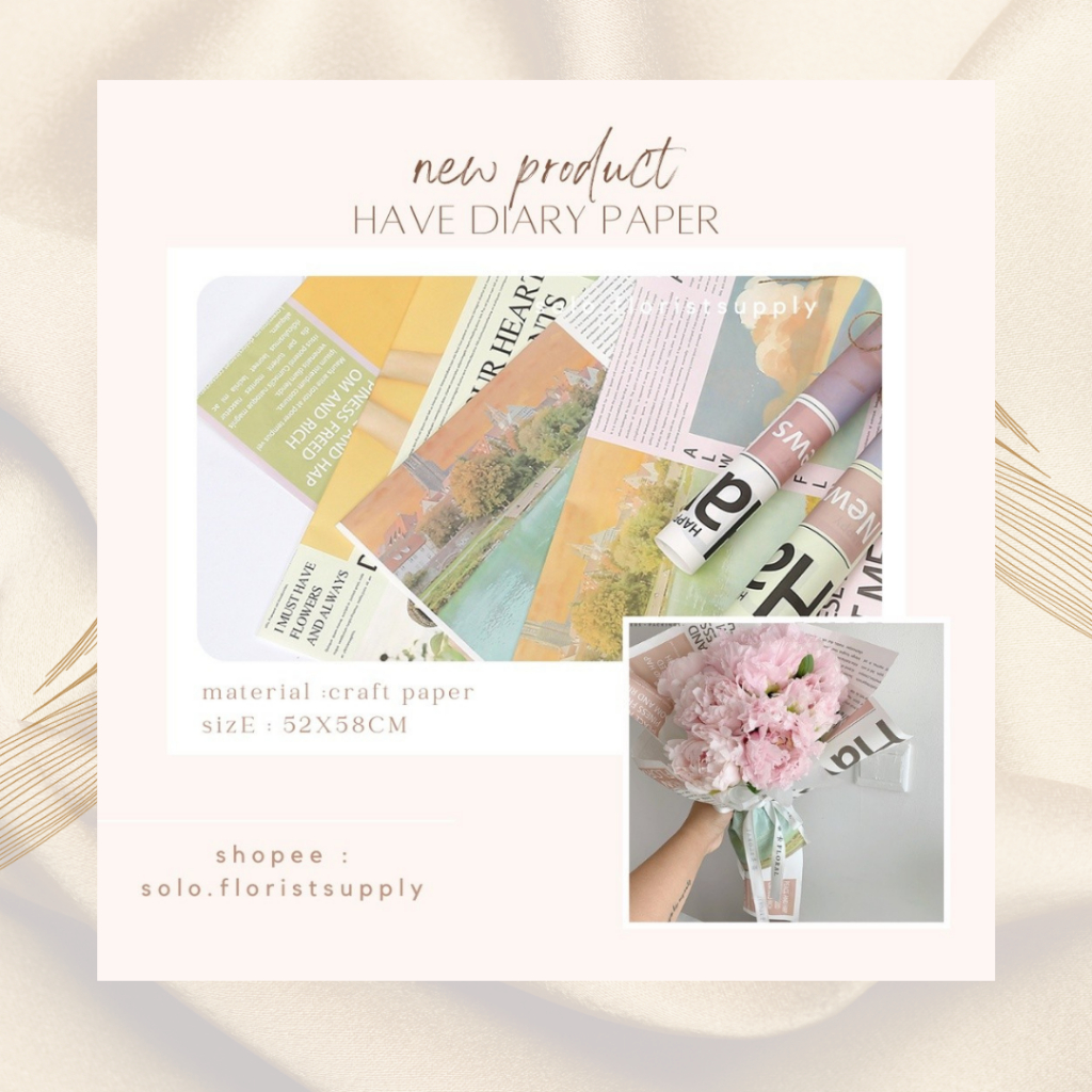 

HAVE DIARY FLOWER WRAPPING MAGAZINE PAPER CRAFT KRAFT ESTETIK kertas kado motif magazine KORAN korea bunga flower Kertas Poster / Props Foto Kinfolk Cover Magazine MAJALAH Fotografi PHOTOGRAPHY AESTHETIC MAGAZINE PEMBUNGKUS BUKET BOUQUET FLOWER WRAP