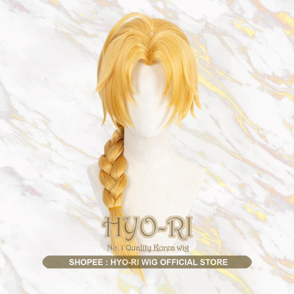 HYO-RI WIG : WIG EDWARD ELRIC WIG COSPLAY ANIME FULLMETAL ALCHEMIST BROTHERHOOD