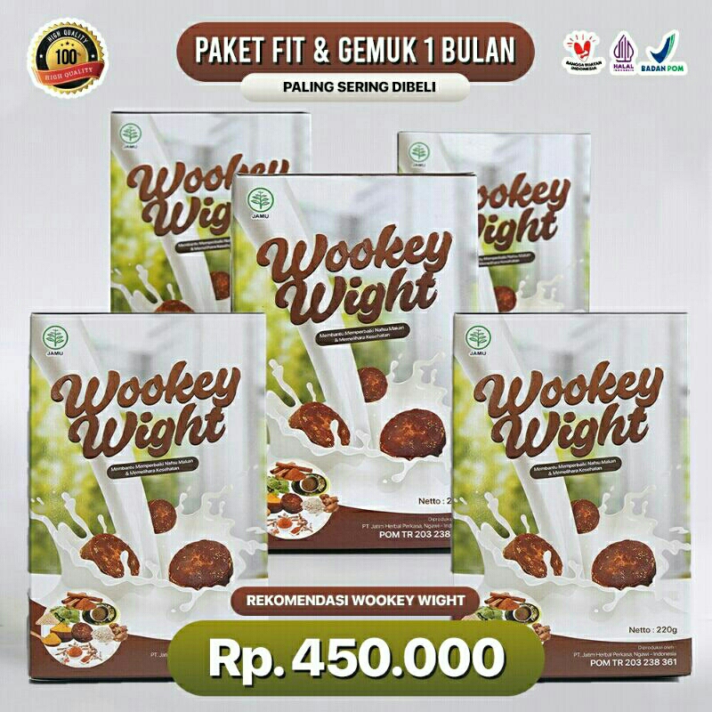 

Wookey Weight - Susu Penambah Berat Badan 5pcs Paket Fit dan Gemuk