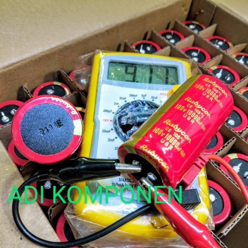ELCO RUBYCON RED USR 10000UF 100V RUBYCON MERAH ORIGINAL
